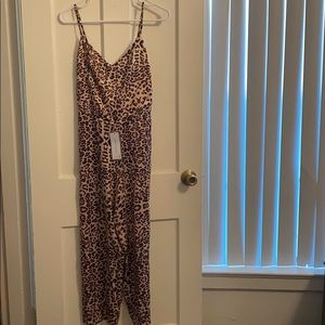 Leopard print jumpsuit